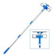 thumbnail image 2 of Upgrade Window Squeegee With Extension Pole - 12" Rubber Blade & Microfiber Scrubber, Streak-Free Cleaning 2 of 14