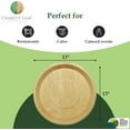 TRAHOODisposable Palm Leaf 13" Deep Round Trays (10 pieces) Bamboo