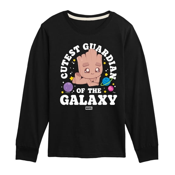 Guardians Of The Galaxy - Cutest Guardian - Youth Boys Long Sleeve Graphic T-Shirt