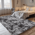 thumbnail image 4 of Blarity Area Rugs for Living Room, 6x9 Area Rugs for Bedroom, Soft Fluffy Rug with Anti-Skid Backing for Indoor Home Floor, Room Decor Carpet, Tie-dyed Black & Grey, 4 of 4