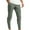 #197-Army Green, variant on Handshe Men's Solid Color Elastic Slim-Fit Casual Pants Breathable Comfortable for Everyday Wear,Plus Size