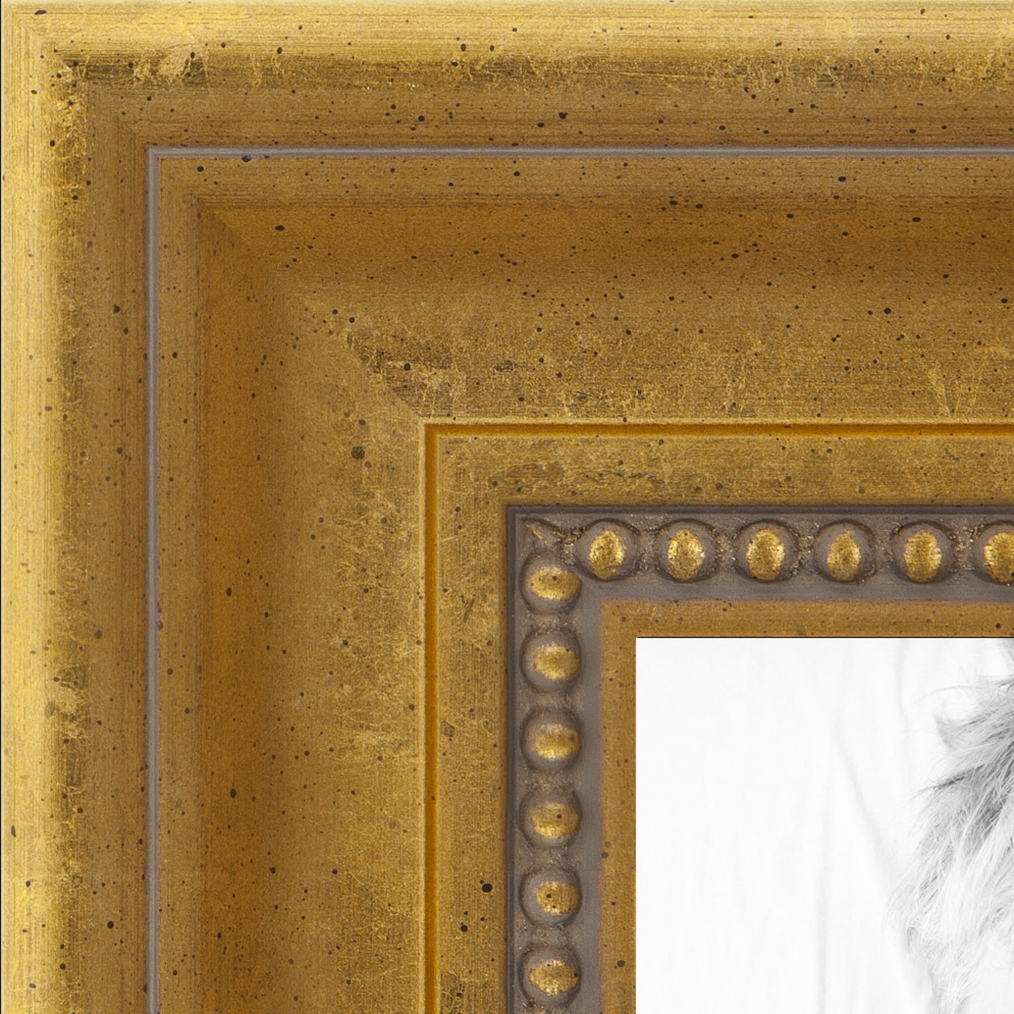 ArtToFrames 24x24 Inch Antique Gold Picture Frame, This Gold Wood