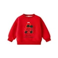 thumbnail image 1 of Chandail à Col Rond Imprimé pour Petits Enfants, Manches Longues, Chandail Confortable pour Filles, Haut à Capuche Décontracté, Tenue de Vacances Festive, Tenue à Capuche pour Petite Fille, Vêtements d'Été pour Bébé Garçon, Grande Taille Anime Rouge 7-8 Ans, 1 of 5