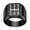 Black, variant on Men's Car Gear Stainless Steel Polished Ring Minimalist Personalized Vintage Band Jewelry Silver Size 9