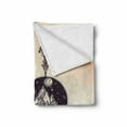 thumbnail image 2 of Occult Soft Flannel Fleece Throw Blanket, Boho Elements with Feather and Rocky Mountain Arrow Design, Cozy Plush for Indoor and Outdoor Use, 70" x 90", Sepia Blue, by Ambesonne, 2 of 6