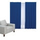 thumbnail image 1 of Cortina Decorativa Neo Azul Rey Estándar Colchas Concord, 1 of 2