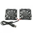 thumbnail image 1 of Efficient Heat Dissipation Cooling Fan, Router Fan, 5V USB Power 45cm/17.7in Moisture Resistance For PC, Router,, 1 of 8