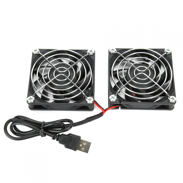 Efficient Heat Dissipation Cooling Fan, Router Fan, 5V USB Power 45cm/17.7in Moisture Resistance For PC, Router,