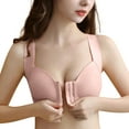 thumbnail image 3 of Eashery Womens Comfort Front Close Sport BraCotton Bralettes for Women Pink 42, 3 of 5