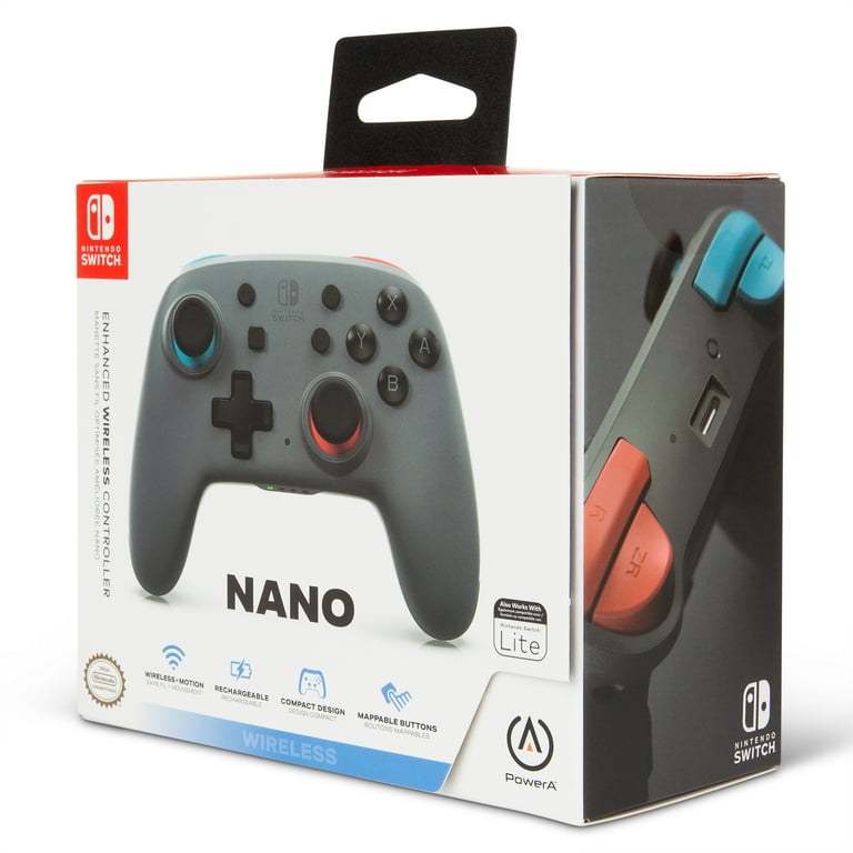 PowerA Manette Switch Sans-Fil Nano Grey-Neon - Achat Manette