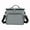 Grey, variant on Insulated Reusable Lunch Bag, Adult Large Lunch Box for Women and Men with Adjustable Shoulder Strap,Front Zipper Pocket and Dual Large Mesh Side Pockets, 10.2x6.7x9.4"