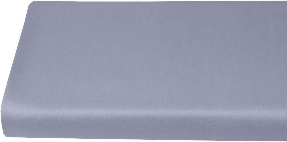 Sheetsnthings Viscose from Bamboo Fitted Bottom Sheet Only, Queen Size, Deep Pocket, Extremely Soft Sheets, Solid Periwinkle
