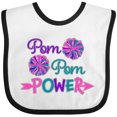thumbnail image 3 of Inktastic Pom Pom Power Cheerleader Boys or Girls Baby Bib, 3 of 4