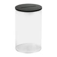 thumbnail image 1 of Alcancía para adultos, decoración del hogar, tarro de ahorro para niños, tarro de ahorro transparente tapa negra S, 1 of 9
