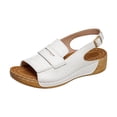 thumbnail image 2 of Willtoo Orthopedic Wedge Sandals for Women 2026 Dressy Footwear with Buckle Ankle Strap Slingback Comfortable Peep Toe Walking Summer Casual Sandals, 2 of 7