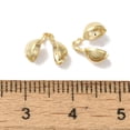 thumbnail image 3 of 100 pc Brass Bead Tips Lead Free & Cadmium Free Real 24K golden Plated 7.5x5mm Hole: 1.2mm, 3 of 3