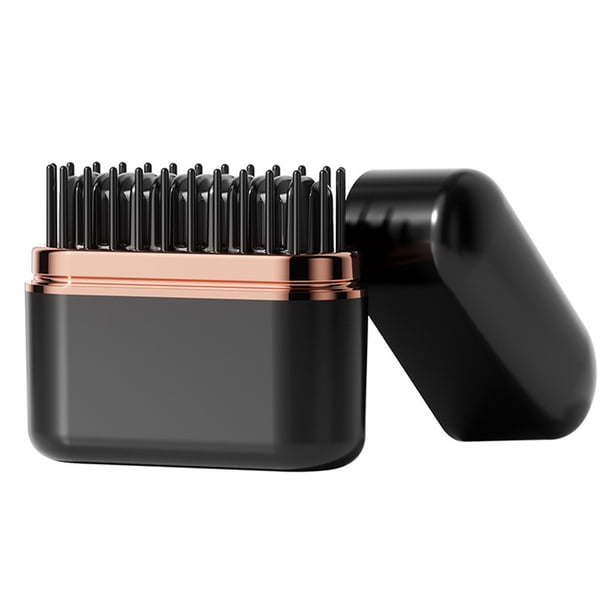 Guardurnaity Miniplancha ABS para todo tipo de cabello. Compacta, portátil y recargable. Cuidado del cabello negro