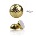 thumbnail image 5 of Gold Golf Ball Golf Swing Putter Training Practice Balls Exquisite Golden Plated Training Ball For Golfer Training Aid Accessory gold, 5 of 5