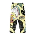 thumbnail image 5 of Disketp Black Head African Woman Print Women'S Comfy Pajama Pants Casual Drawstring Palazzo Lounge Wide Leg Pants, 5 of 9