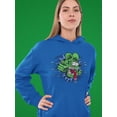 thumbnail image 2 of Rat Fink Face Out Of Hole Hoodie Women -T-Line Designs, Female Large, 2 of 4