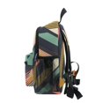thumbnail image 4 of FORMRS School Backpack with Front Zippered Pocket 12" Student Travel Daypack, Green Geometric, 4 of 6