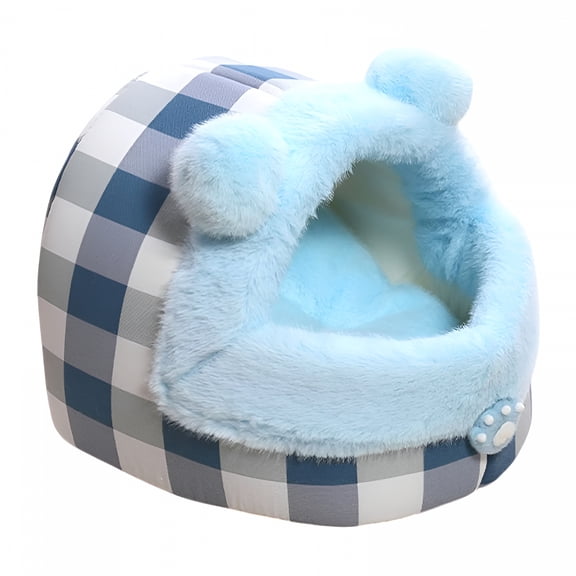 LAMIRO Cats Beds for Indoor Cats,Cats House for Pet,Large Cats Cave for Pet Bed,Foldable Multifunctional Cats Beds and Furniture with Cats Ball and Mat