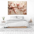 thumbnail image 3 of Mudket Framed Canvas Wall Art Ready to Hang, White Magnolia Gold Branch Flake Print, Luxury Floral Wall Decor Canvas Artwork for Entryway Bedroom Living Room, Bloom Pictures - 12"L x 8"W, 3 of 10