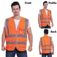 thumbnail image 7 of TOPTIE Class 2 High Visibility Zipper Front Safety Vest With 9 Pockets and Reflective Strips, Meets ANSI/ISEA Standards, 7 of 7