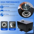 thumbnail image 5 of 5 Gallon 14 Gauge Hydraulic Tank, Heavy Duty Hydraulic Press Accessories, Fuel Transfer Tank with Filter, Hydraulic Reservoir Tank With Integral Mounting Foot, Inlet 1-1/2" FNPT and Outlet 3/4" FNPT, 5 of 7