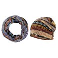 thumbnail image 1 of 2PCS Mujeres Hombres Slouchy Gorro de elástico Cáncer Turbante Headwear Bufanda, 1 of 9
