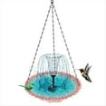 thumbnail image 4 of Baño para Pájaros Colgante con Fuente Solar Fuentes Solares para Baño de Pájaros Baños para Pájaros Colgantes para Exteriores Rosa, 4 of 5