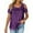 Purple, variant on jobturf Sequin Tops for Women Sparkly Glitter Cold Shoulder Short Sleeve Shirts Fashion Loose Basic Tees Dressy Party Crew Neck Blouses