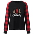thumbnail image 4 of Liquidation Staron T-Shirt de Noël pour Femmes, Imprimé Léopard de Noël, Arbre, Col Rond, Hauts de Baseball Décontractés Amples à Rayures Raglan à Manches Longues, T-Shirt Confortable, Rouge, TG, 4 of 4