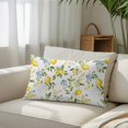 thumbnail image 3 of Summer Lemon Standard Size Pillow Cover, Pillowcase Protectors with Zipper, Breathable Decorative Throw Pillow Case Cover, Yellow Fruits Botanical Spring Floral Pillow Shams for Couch Sofa 20x26Inch, 3 of 8