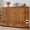 Walnut + Pine, variant on Queen Size Murphy Bed with Charging Station and 3 Storage Drawers, Pine Wood Folding Cabinet Bed, Equipped with 6 Moving Wheels, Space-Saving Hidden Wall Bed for Guest Room, Home Office,Grey