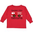 thumbnail image 3 of Inktastic Grandpa's Little Firefighter Boys Long Sleeve Toddler T-Shirt, 3 of 5