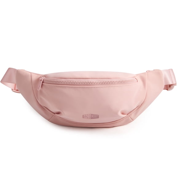 BAGSMART Fanny Packs for Women Men, Casual Waist Pack Crossbody Belt Bag for Running Workout Traveling Hiking, Pink