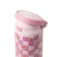 thumbnail image 4 of TAL 24oz Stainless Steel 2-in-1 Straw and Chug Water Bottle with Push Lid, Candy Hearts, 4 of 7