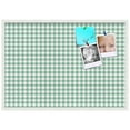 thumbnail image 2 of PinPix 40x28 Custom Cork Bulletin Board Green - White Diamond Poster Board Has a Fabric Style Canvas Finish, Framed in Green - White Diamond, by ArtToFrames (PinPix-330), 2 of 6
