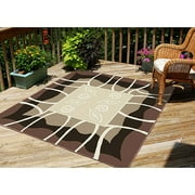Indoor/Outdoor Puzzle Rug, Frappe