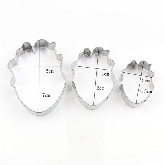 WHAMVOX Stainless Steel Cake Mold Set of 6 Pieces for Kitchen Use and Reusable 430 Material Silver