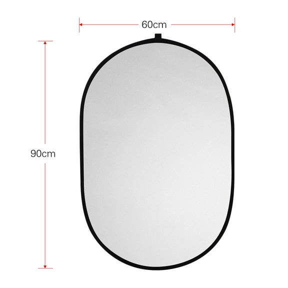 Light 60 X 90cm/ 24 X 35inch Photography Light Reflector 7-in-1Translucent, Silver, Gold, White, Black, Green, Blue Collapsible Multi-Disc For Studio Outdoor Photography With Carry