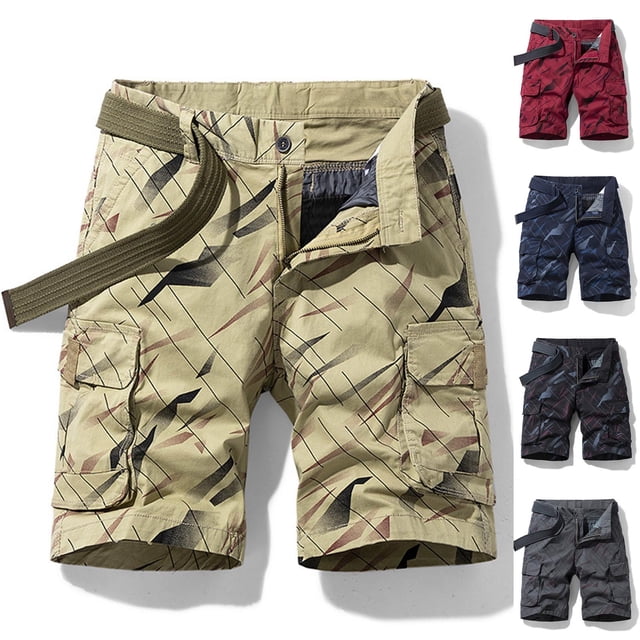 symoid Mens Cargo Shorts Big and Tall Summer with Pockets Beach