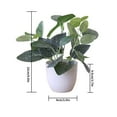 thumbnail image 3 of pitrice Artificial Potted Plant Leaf Simulation Leaves Home Office Desktop Greenery Decoration, Plant Type 14, 3 of 6