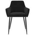thumbnail image 2 of vidaXL Dining Chairs 2 pcs Black Velvet, 2 of 5