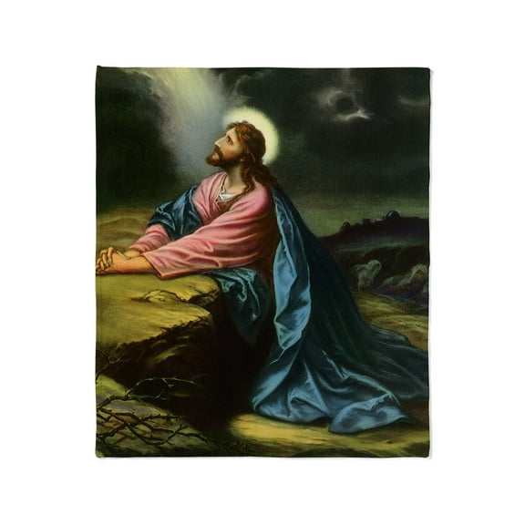 CafePress - Vintage Jesus Christ Throw Blanket - Soft Fleece Throw Blanket, 50"x60" for All Ages