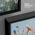 thumbnail image 4 of PixonSign Framed Canvas Print Wall Art Still Life Colorful Wildflower Garden Nature Wilderness Illustrations Modern Art Botanical Floral Farmhouse/Country Relax/Calm/Cozy for Bedroom - 24"x36" Black, 4 of 5
