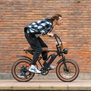 5TH WHEEL W16B 20 x 4 Fat Tire Electric Bike, 750W Motor Adult Ebike with 48V 15.6Ah Removable Battery, Electric Bicycle with 7 Speed, UL2849