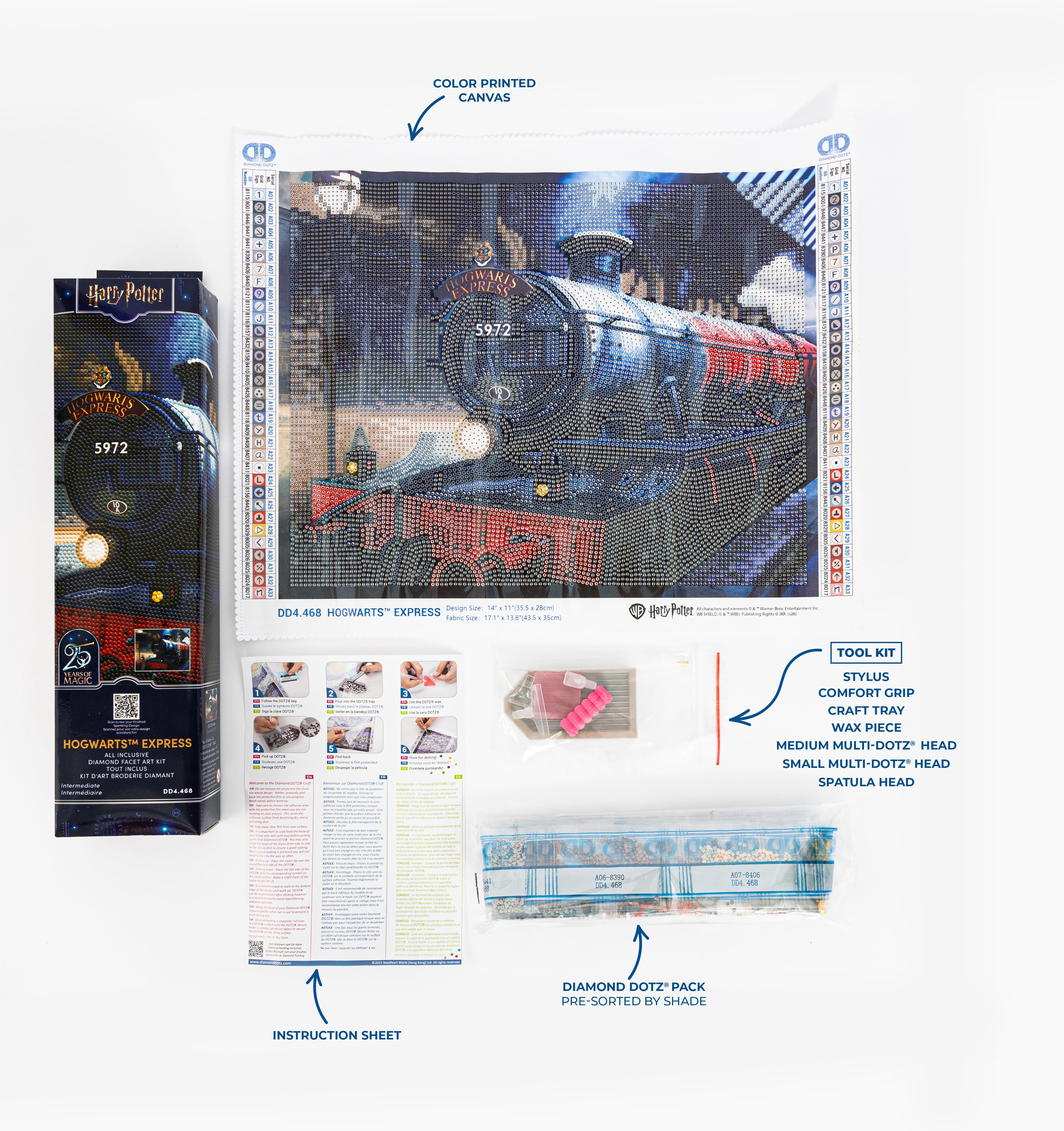DIAMOND DOTZ® Harry Potter Hogwarts Express Special Edition Diamond Painting Kit