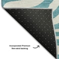 thumbnail image 5 of Addison Rugs Mayfield Premium Machine Washable Transitional Animal Print Teal Rectangle Rug, 10' x 14', 5 of 6